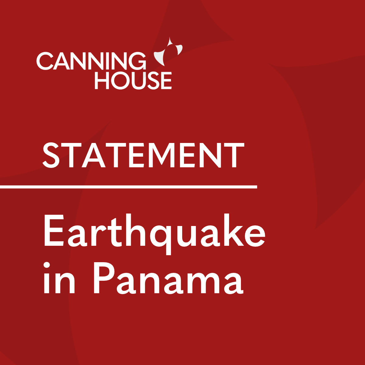 Statement on the earthquake in Panama