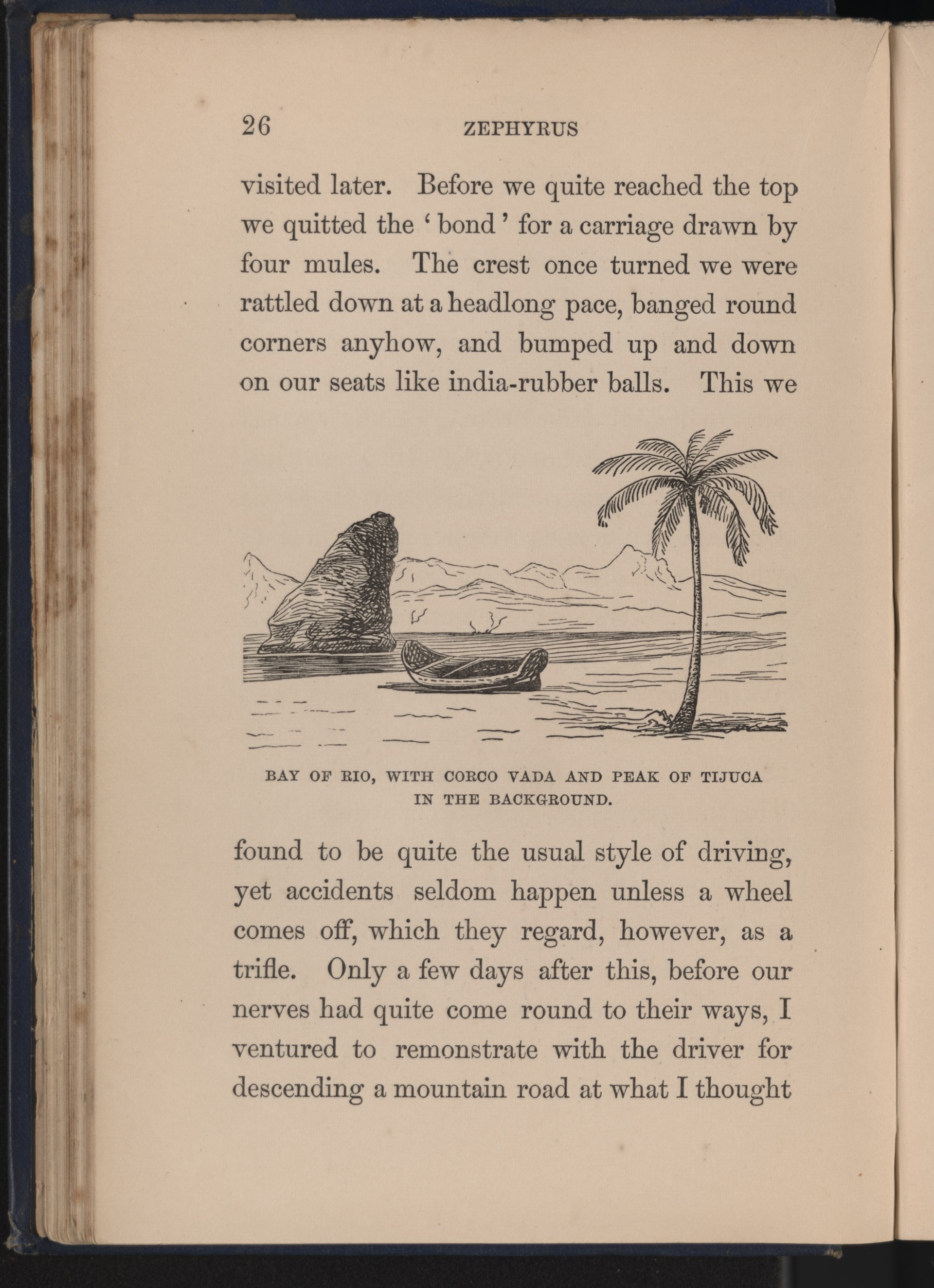 Line drawing of Bay of Rio