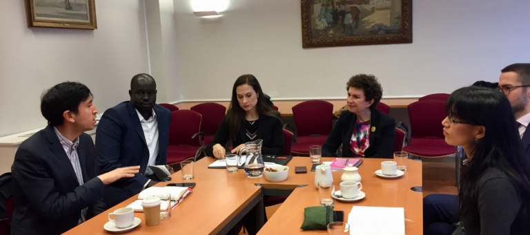 Canning House meeting - Rosalía Morales Acosta, Pedro Kumamoto and Lucrecia Hernández Mack